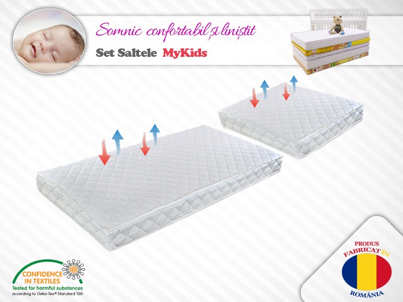 Set Saltea copii MyKids spuma Relax 120x80x12 + 50x80x12 (cm) 